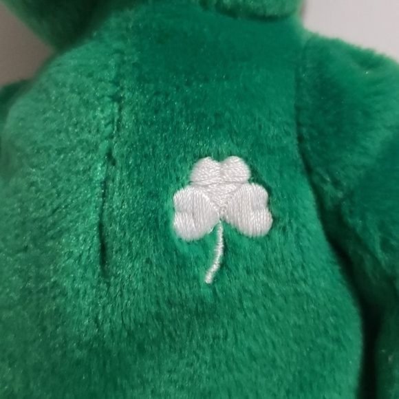 Erin the Bear TY Beanie Baby Shamrock 1997 Retired - Picture 3 of 4